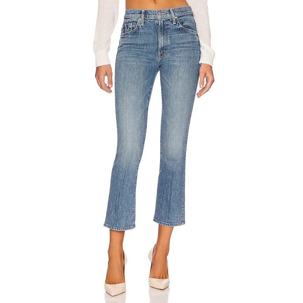 Mother The Insider Ankle Flare Jeans in Destination Unknown Women 27 USA $258